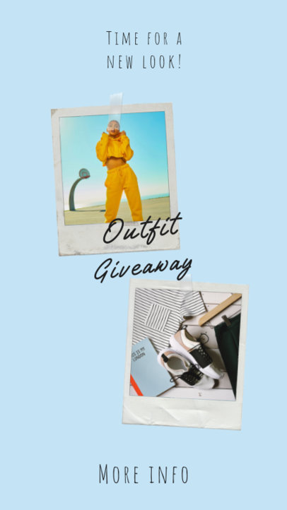 Clothing Brand Instagram Story Creator for an Outfit Giveaway