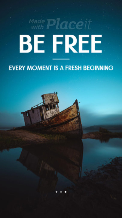 Minimalistic Instagram Story Video Maker for Inspirational Quotes