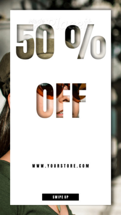 Instagram Story Video Generator for a Store Promotion Announcement