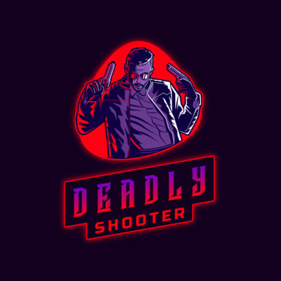 Gaming Logo Maker Featuring Different Shooters