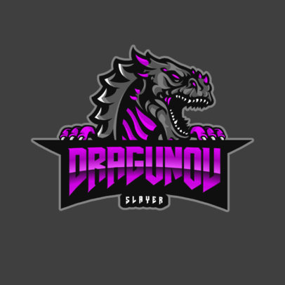 Gaming Logo Maker Featuring a Dragon Graphic