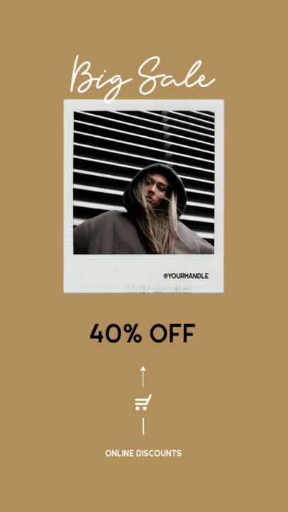 Minimal Instagram Story Template for a Special Fashion Sale 
