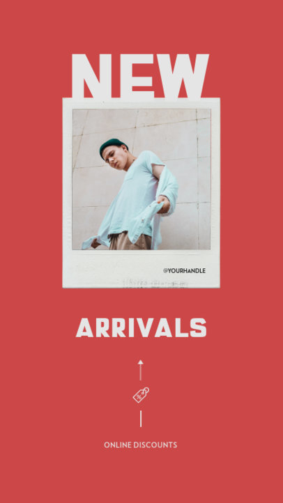 Fashion-Themed Instagram Story Maker for the Announcement of New Arrivals 932c-el1