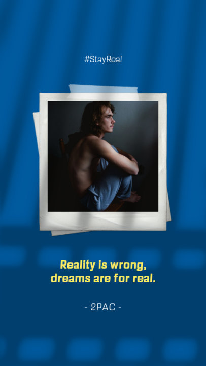 Instagram Story Generator Featuring a Musical Quote