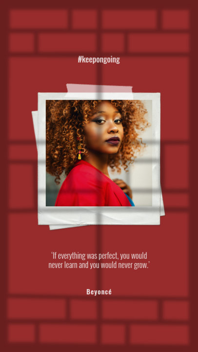 Instagram Story Design Maker With a Minimal Style and a Motivational Message 