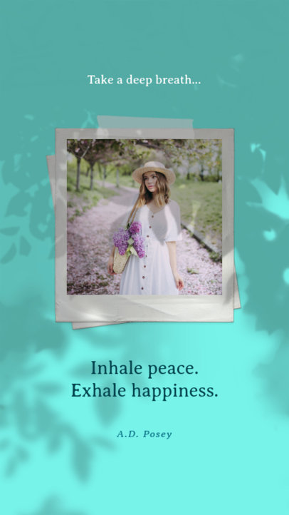 Instagram Story Generator for a Quote with a Relaxed Vibe 2455g