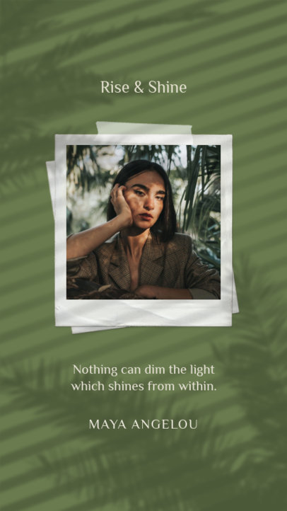 Instagram Story Maker Featuring Shadow Textures in the Background