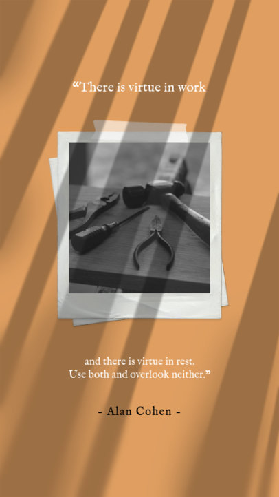 Instagram Story Template for a Quote About Hard Work