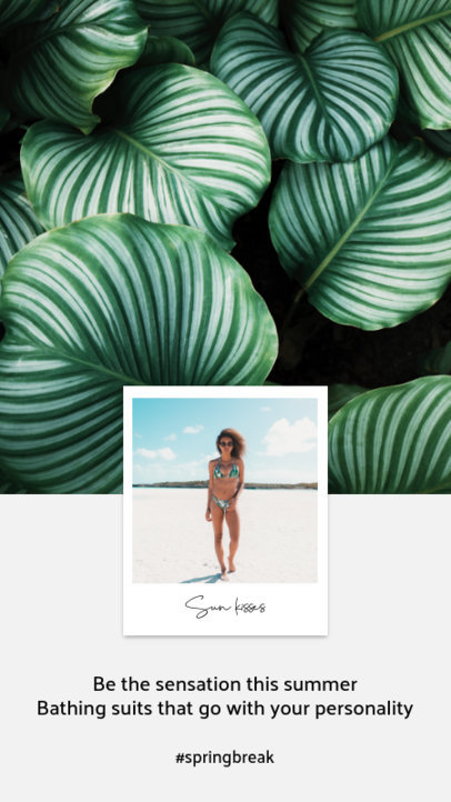 Instagram Story Creator with Nature Graphics and a Film Frame