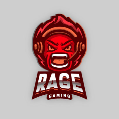 Gaming Logo Maker Featuring a Flaming Character