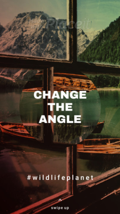 Animated Instagram Story Template Featuring Spinning Text 