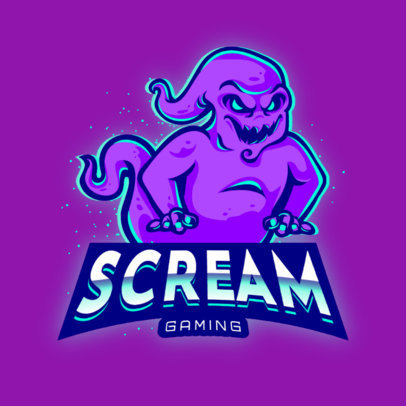 Gaming Logo Generator Featuring an Evil Ghost Graphic