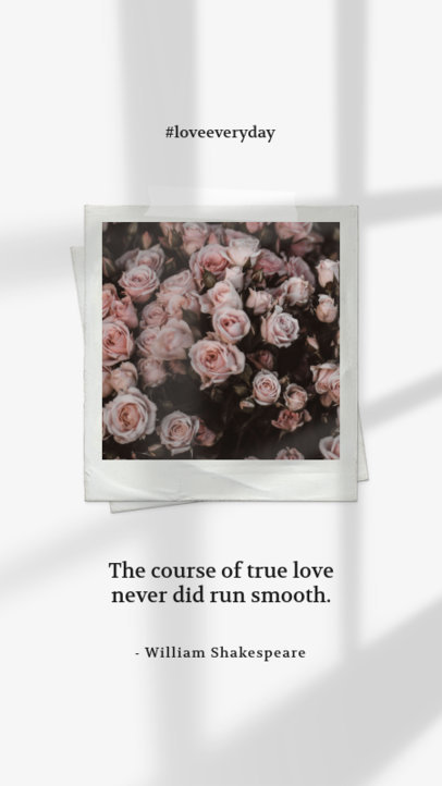 Quote Instagram Story Generator Featuring an Instant Photo 2455z