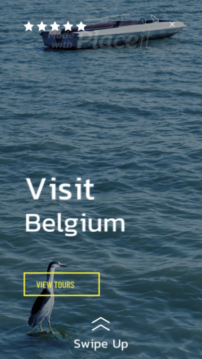 Travel Instagram Story Video Maker for a Country's Destination Tours Post 1684-el1