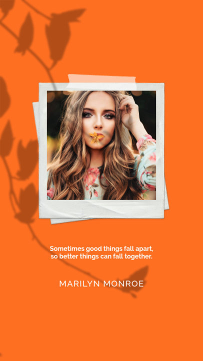 Inspirational Quote Instagram Story Creator with a Shadow Overlay 