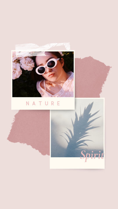 Instagram Story Design Generator With Instant Picture Frames and Minimal Backgrounds