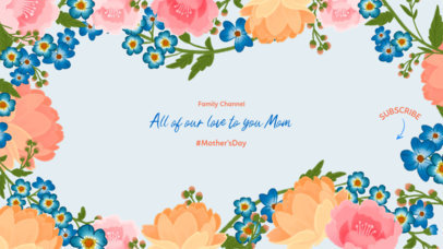 YouTube Banner Template a Channel Dedicated to Mothers 2454e