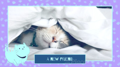 Slideshow Video Maker Featuring Cute Animated Cats