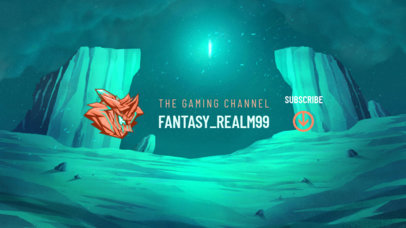 YouTube Banner Maker for a Fantasy Gaming Channel