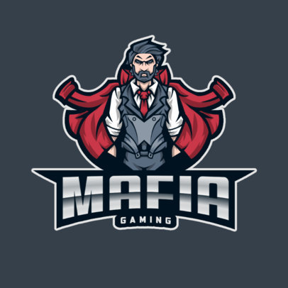 Gaming Logo Maker Featuring a Powerful Mafia Lord