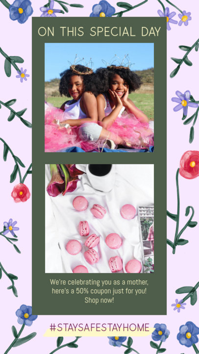Instagram Story Creator with a Mother's Day Promotion