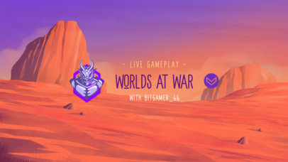 YouTube Banner Generator with a Customizable Gaming Landscape