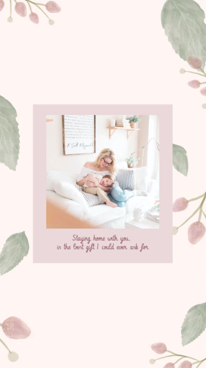 Instagram Story Creator with a Minimalistic Design for Mother's Day