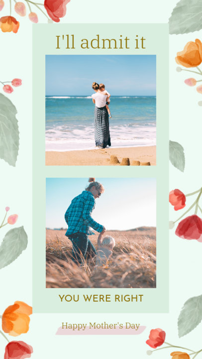 Instagram Story Maker with a Touching Mother's Day Quote