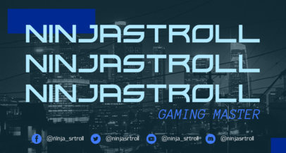 Twitch Banner Creator with Futuristic Typeface