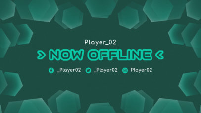 Twitch Offline Banner Generator Featuring a Geometric Abstract Frame 2449b