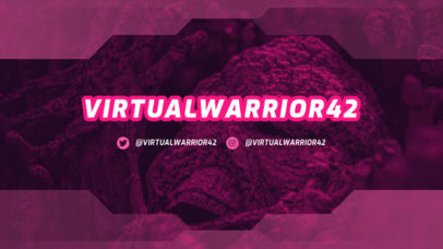 Twitch Offline Banner Creator with a Crystalline Frame