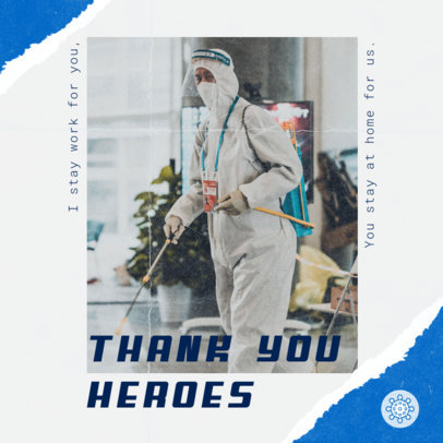 Instagram Post Maker Honoring Doctors and Nurses 2441k 2479