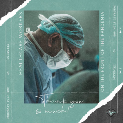 Instagram Post Generator with a Grateful Message for Healthcare Workers 2441l 2479