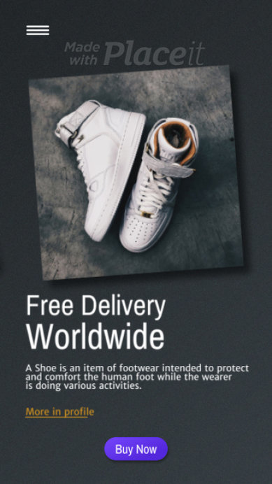 Modern Instagram Story Video Maker for a Footwear Sale