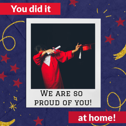 Instagram Post Template For a Home-Schooled Student's Graduation 2431u 2479