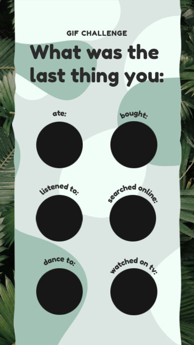 Instagram Story Maker Featuring a Cool Customizable Bingo Card Layout 