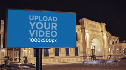 Video of a Billboard Outside a Luxurious Building 34381