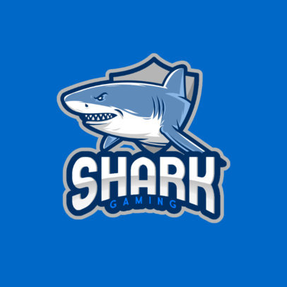 Gaming Logo Creator with an Angry Shark Graphic 1055a-el1