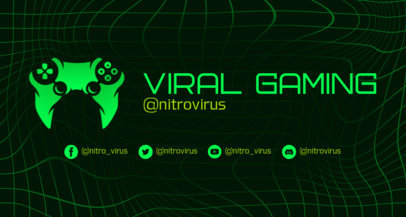 Twitch Banner Creator with a Futuristic Net Background