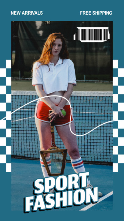 Instagram Story Template for an Activewear Fashion Post 971a-el1