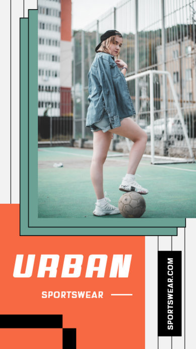 Instagram Story Maker for an Athleisure-Style Clothing Brand