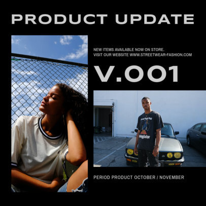 Modern Instagram Post Template for New Collection Items