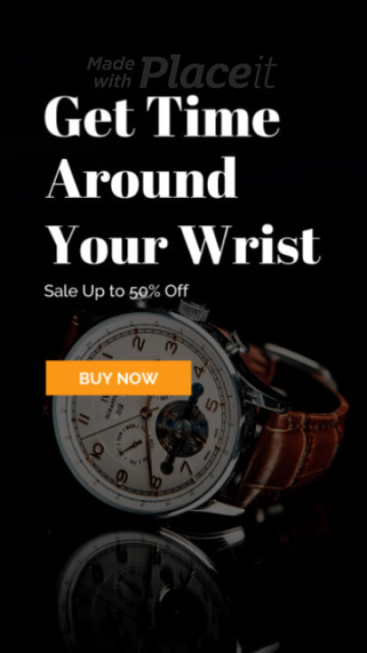 Instagram Story Video Maker for a Watches Sale  