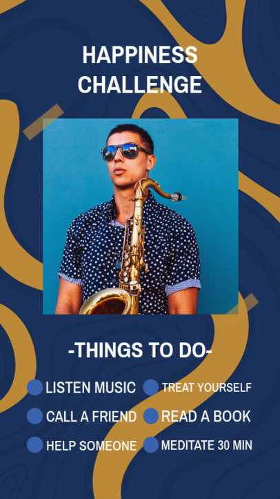 Instagram Story Template Featuring a DIY Bingo Card