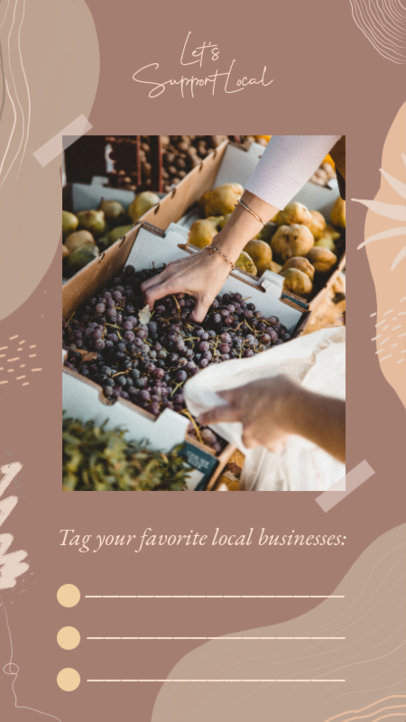 Instagram Story Maker for a Local Business Support Shoutout