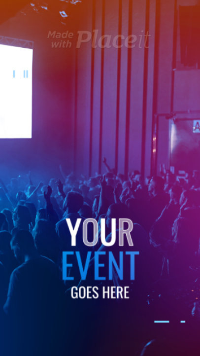 Instagram Story Video Maker to Promote a Music Event