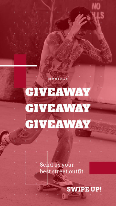 Instagram Story Creator for a Store's Giveaway 