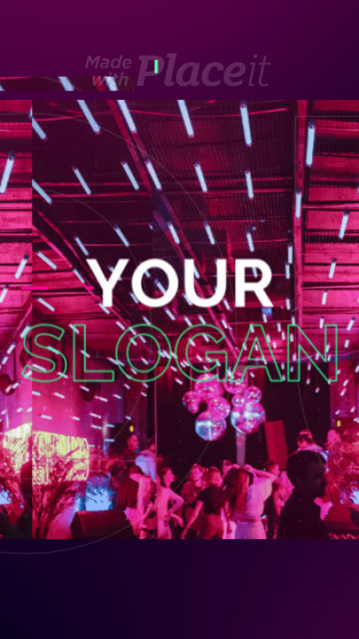 Instagram Story Video Maker for a Party Announcement 