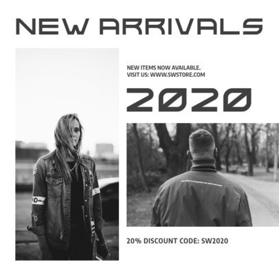 Instagram Post Creator with a Trendy Style for a Store's New Arrivals Announcement 961a-el1