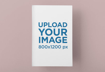 Mockup of a Hardcover Book Featuring a Customizable Background 33646